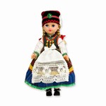 This doll, dressed in a traditional Kurpie outfit, wonderfully crafted and fun to collect. Costumes are hand made, so costume and colors can vary.