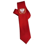 Neck tie With Embroidered Polish Eagle
