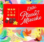 Ptasie Mleczko , Made by Poland's most famous confectionery company, E. Wedel. Bird's milk candy has a marshmallow like center and is covered with a thin layer of dark chocolate. This Polish specialty is available in vanilla, chocolate or lemon flavor.