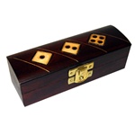 This beautiful handmade dice box is made of seasoned Linden wood, from the Tatra Mountain region of Poland.