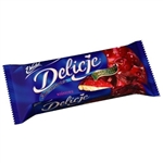 These are light cookies with a jelly topping that are totally dipped into dark chocolate.  Delicje is the Polish word for delicious and they are certainly that!