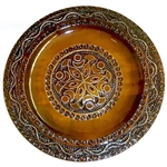 This beautiful plate is made of seasoned Linden wood, from the Tatra Mountain region of Poland. 
The skilled artisans of this region employ centuries old traditions and meticulous craftsmanship to create a finished product of uncompromising quality. This