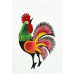 Hand made in Lowicz, Poland these rooster paper cuts are made from a base of colored card stock so they are quite sturdy.  You can display them all year round as well as at Christmas on the tree. Roosters are a classic Polish folk and symbolize fertility